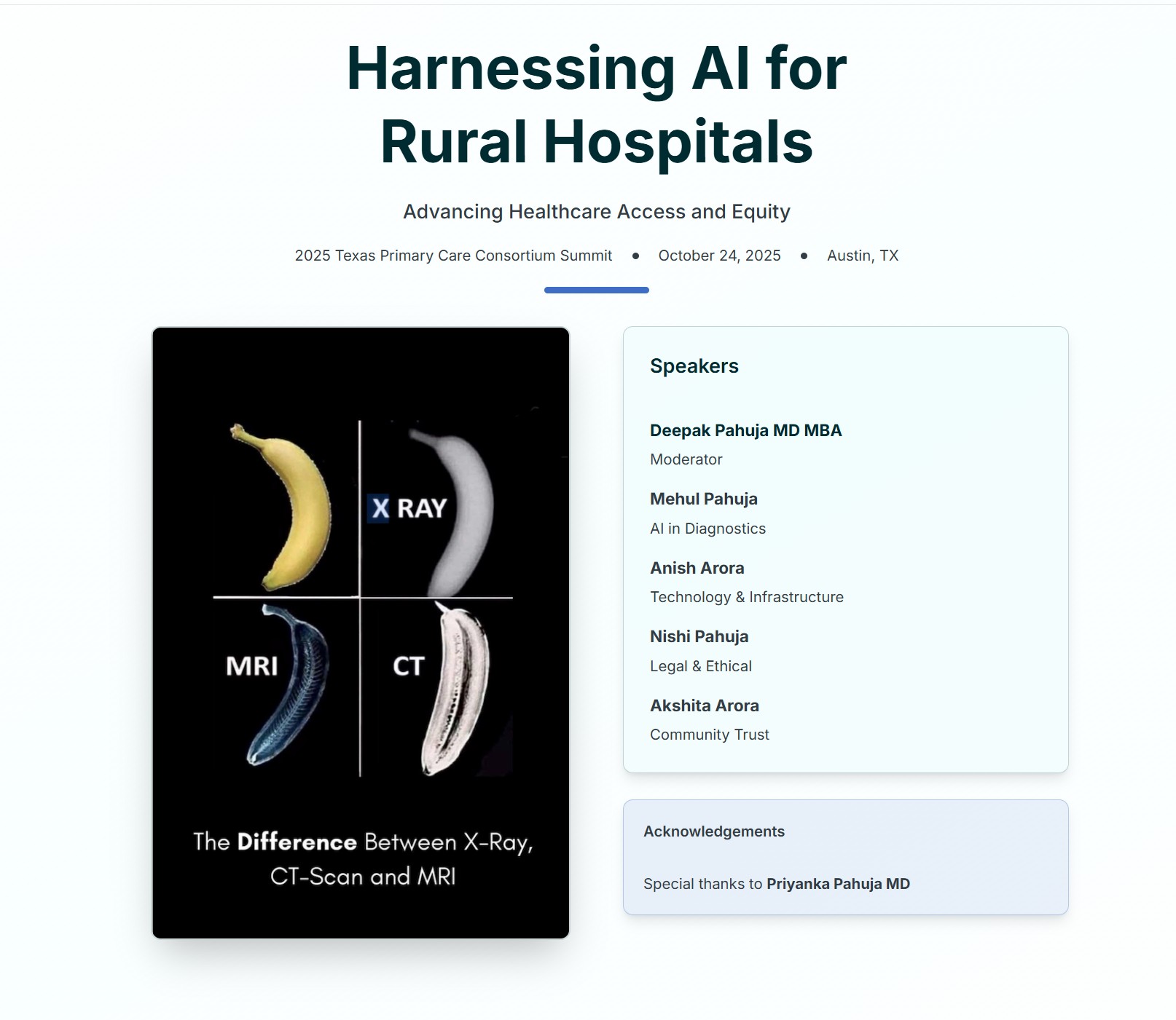 Texas Primary Care Consortium: Exploring AI’s Role in Advancing Rural Healthcare